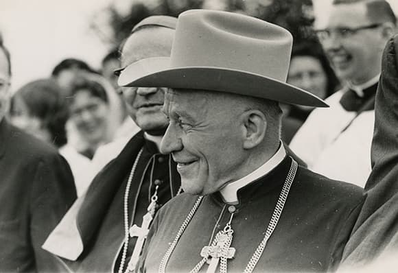Kardinál Josef Beran u krajanů v USA
